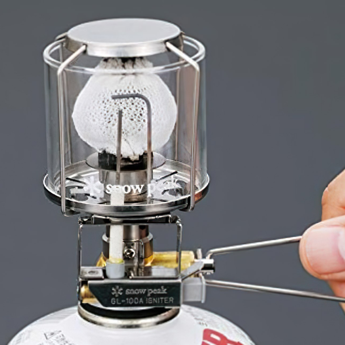 Snowpeak Đèn Măng Xông Sài Gas Cắm Trại Du Lịch Gigapower Lantern Auto