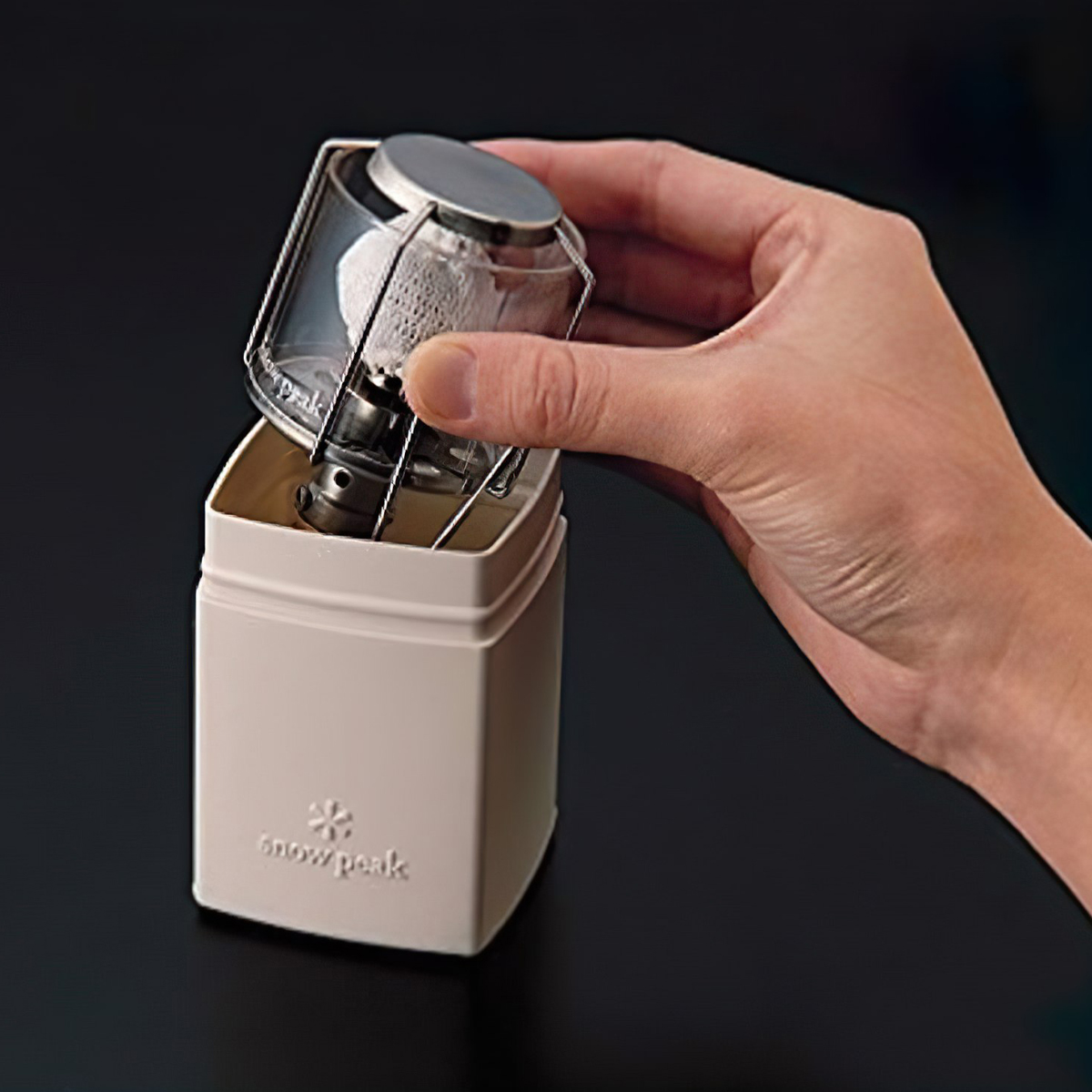 Snowpeak Đèn Măng Xông Sài Gas Cắm Trại Du Lịch Gigapower Lantern Auto