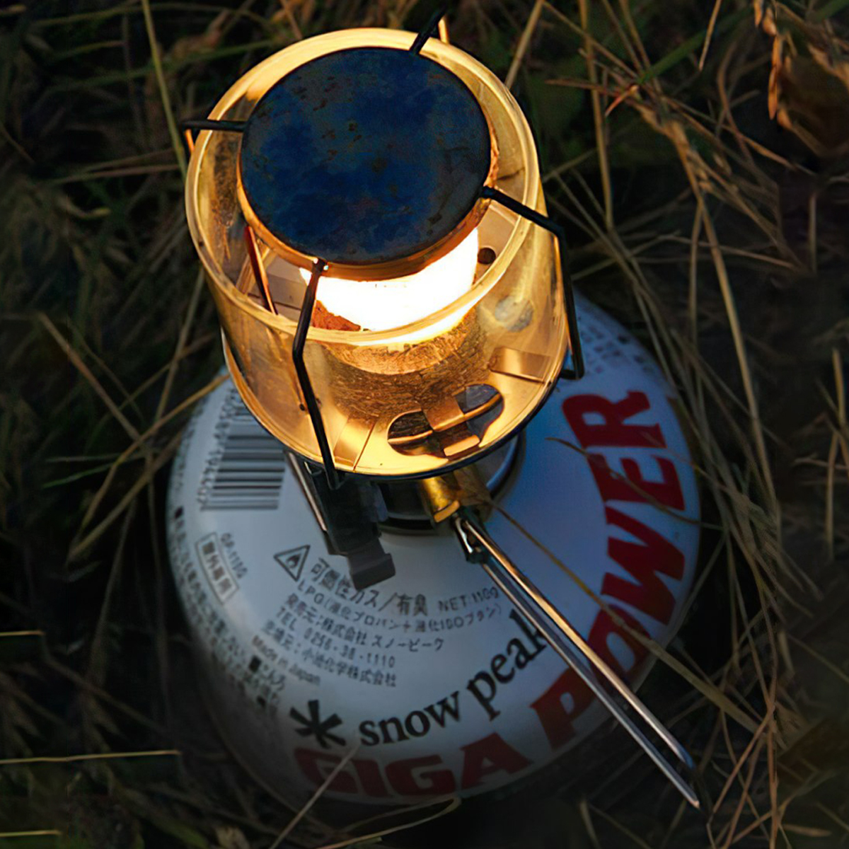 Snowpeak Đèn Măng Xông Sài Gas Cắm Trại Du Lịch Gigapower Lantern Auto
