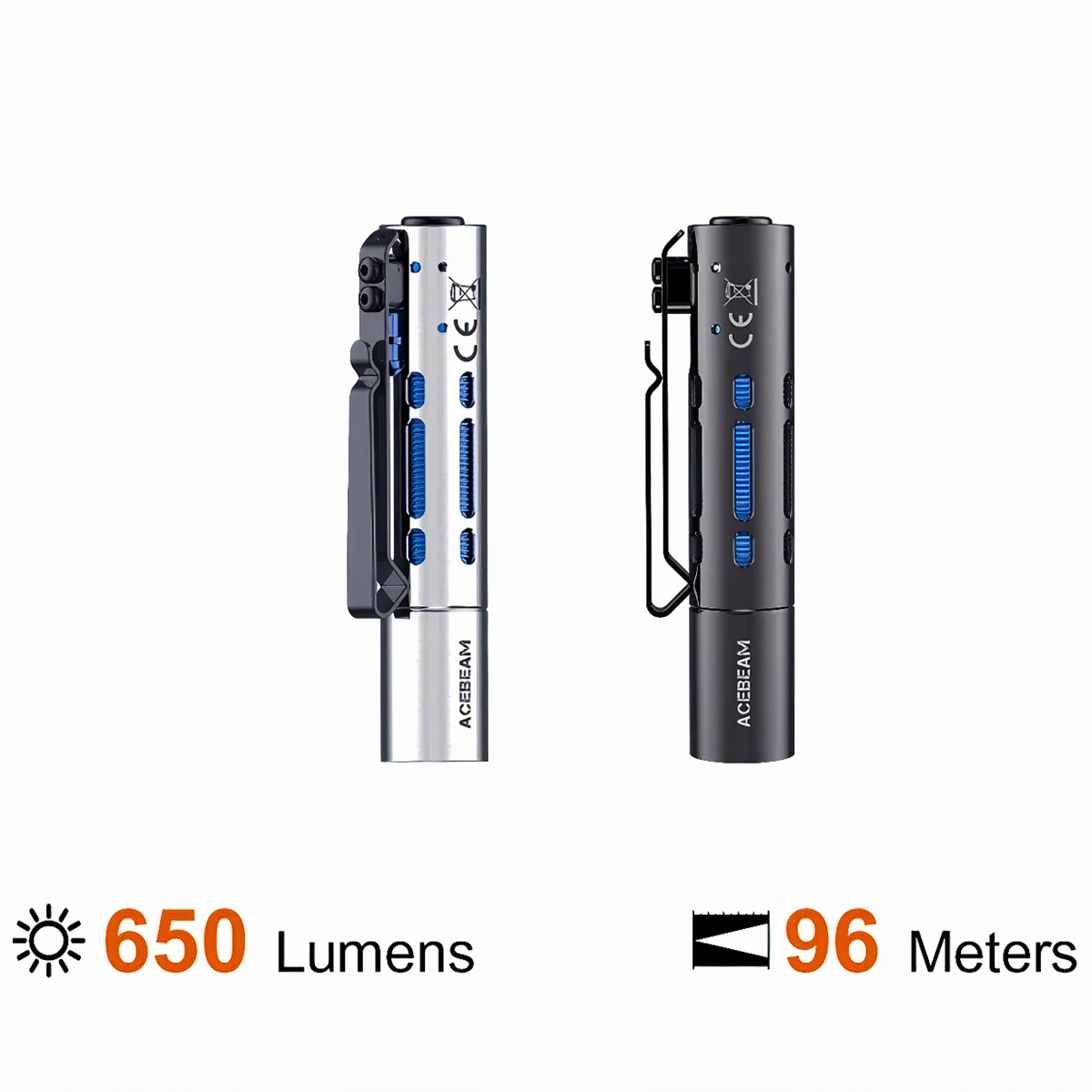 Đèn pin ACEBEAM RIDER RX độ sáng 650 lumen chiếu xa 96m