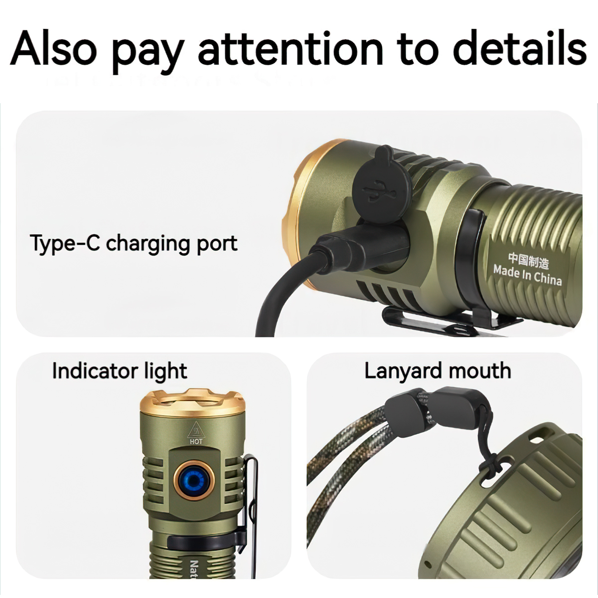 Naturehike CNK2300011 Đèn Pin Cầm Tay Siêu Sáng Đa Năng