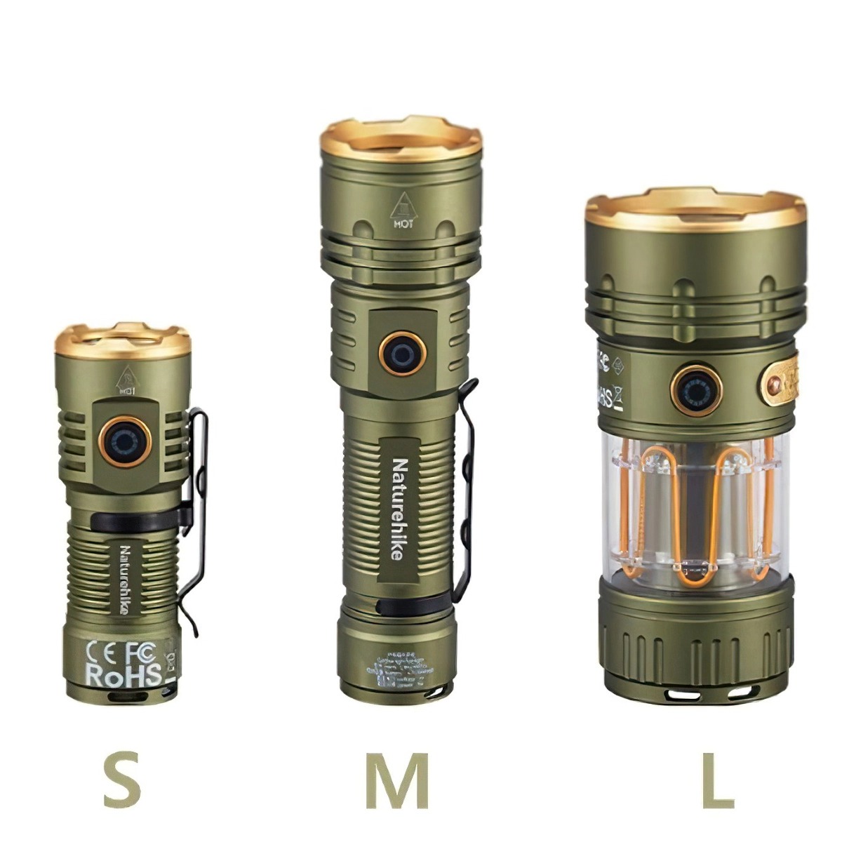 Naturehike CNK2300011 Đèn Pin Cầm Tay Siêu Sáng Đa Năng