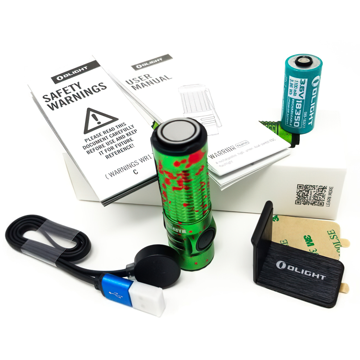 Olight Warrior Đèn pin sạc 1200 lumens Nano Compact Rechargeable Tactical Flashlight