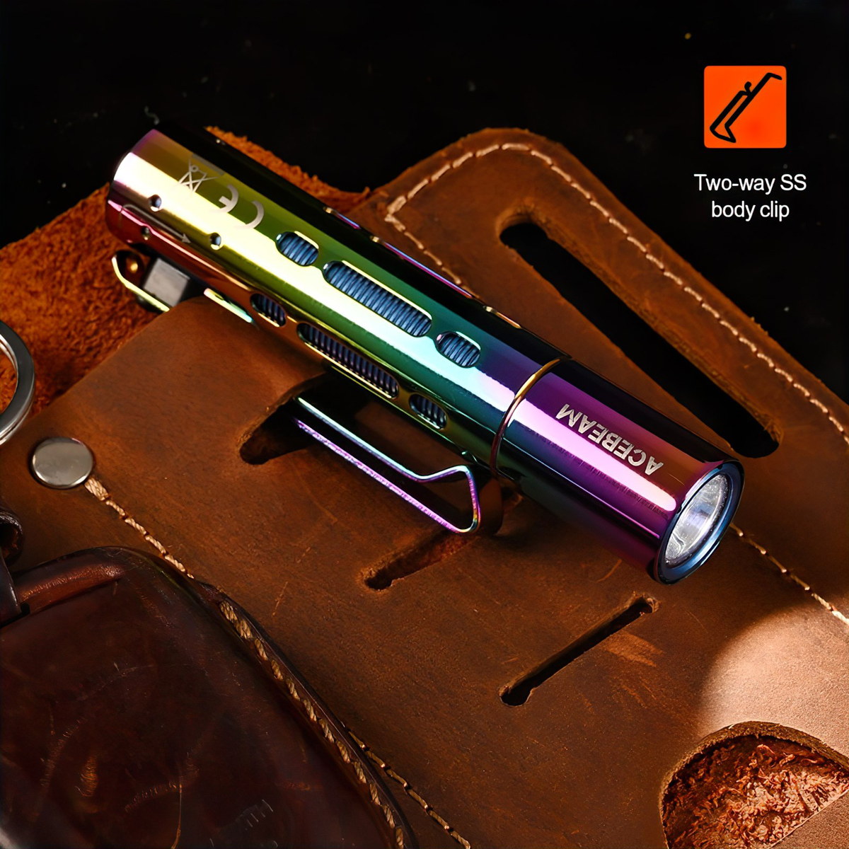 Đèn Pin Cắm Trại Du Lịch ACEBEAM RIDER RX RAINBOW Độ Sáng 650 Lumen Chiếu Xa 96M