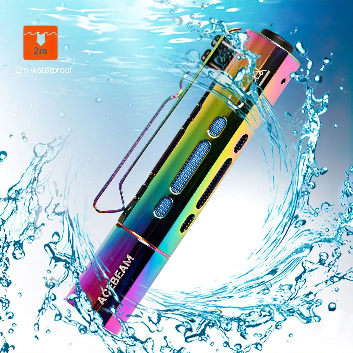 Đèn Pin Cắm Trại Du Lịch ACEBEAM RIDER RX RAINBOW Độ Sáng 650 Lumen Chiếu Xa 96M