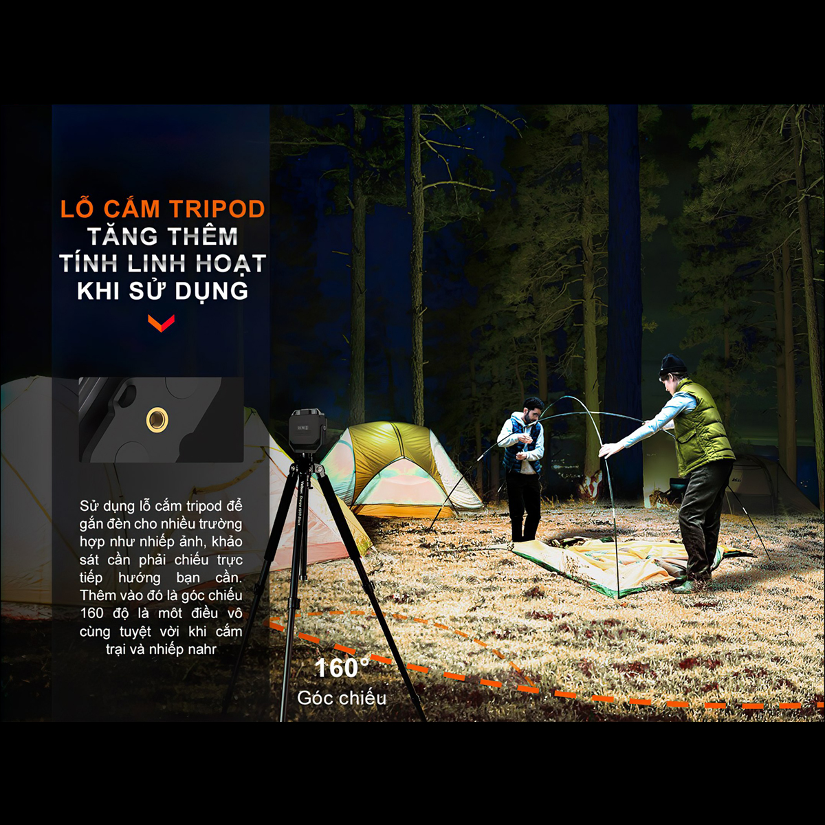 FENIX CL28R Đèn Pin Cắm Trại Du Lịch Sáng 2000 Lumen Pin Liền Thân 10000Mah Sạc Usb-C Có Chức Năng Powerbank