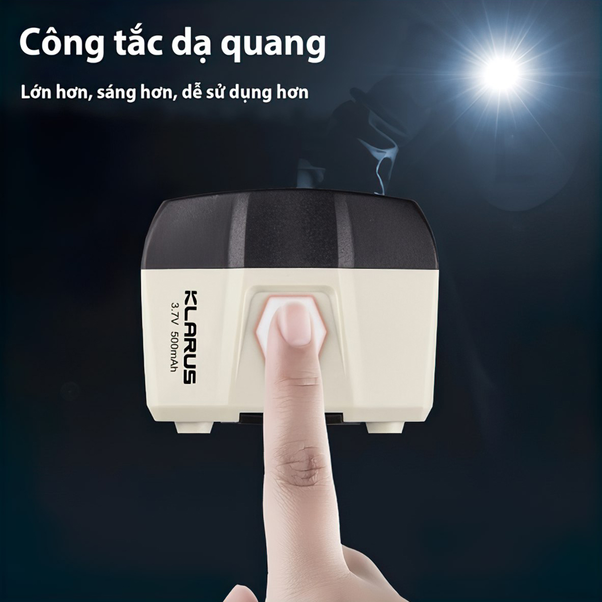 Đèn Pin Cắm Trại Du Lịch Đội Đầu KLARUS HC5 Sáng 120Lm Chiếu Xa 37M