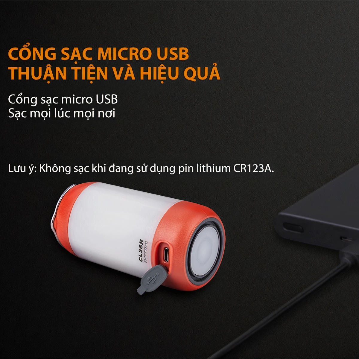 FENIX CL26R Đèn Pin Cắm Trại Độ Sáng 400 Lumen