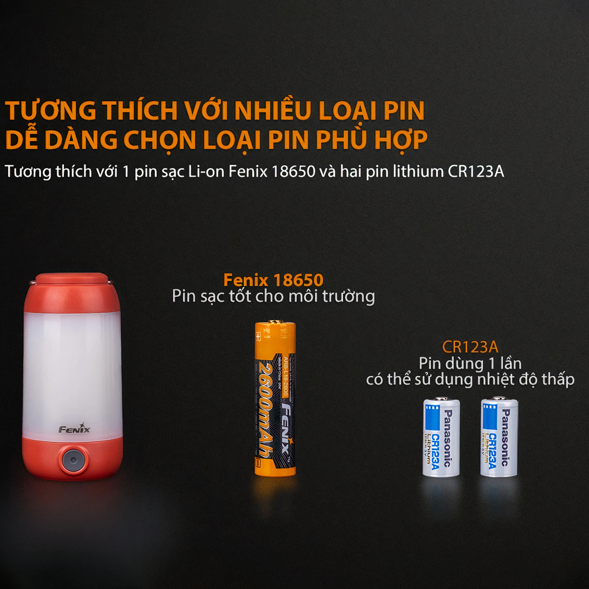 FENIX CL26R Đèn Pin Cắm Trại Độ Sáng 400 Lumen