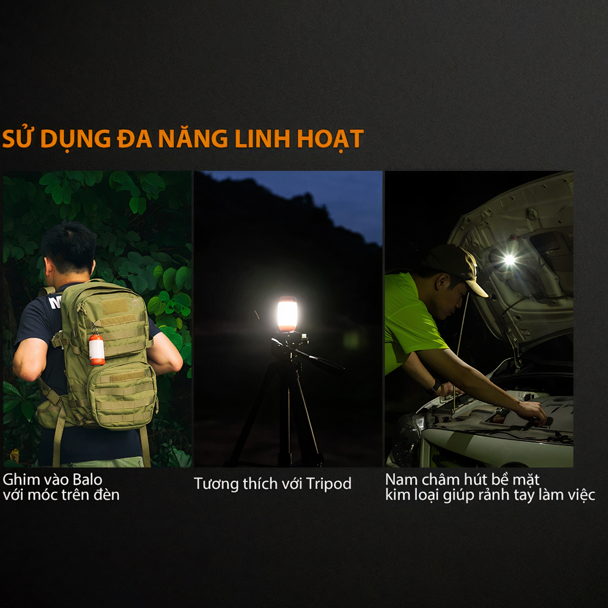 FENIX CL26R Đèn Pin Cắm Trại Độ Sáng 400 Lumen