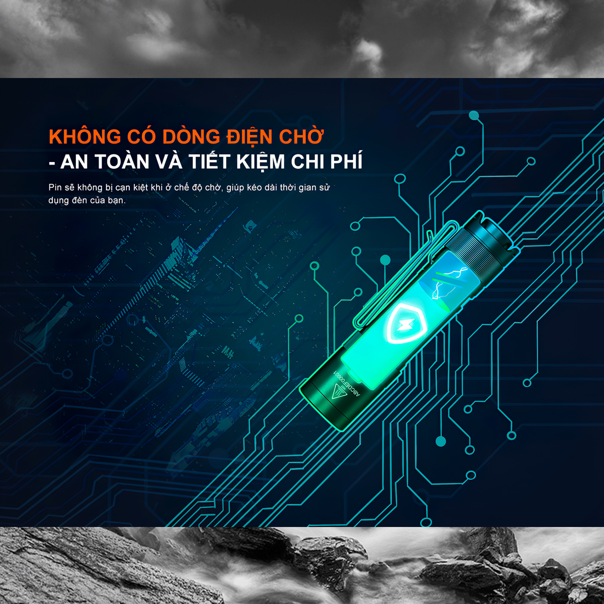 Fenix Đèn Pin Cắm Trại E12 V3.0