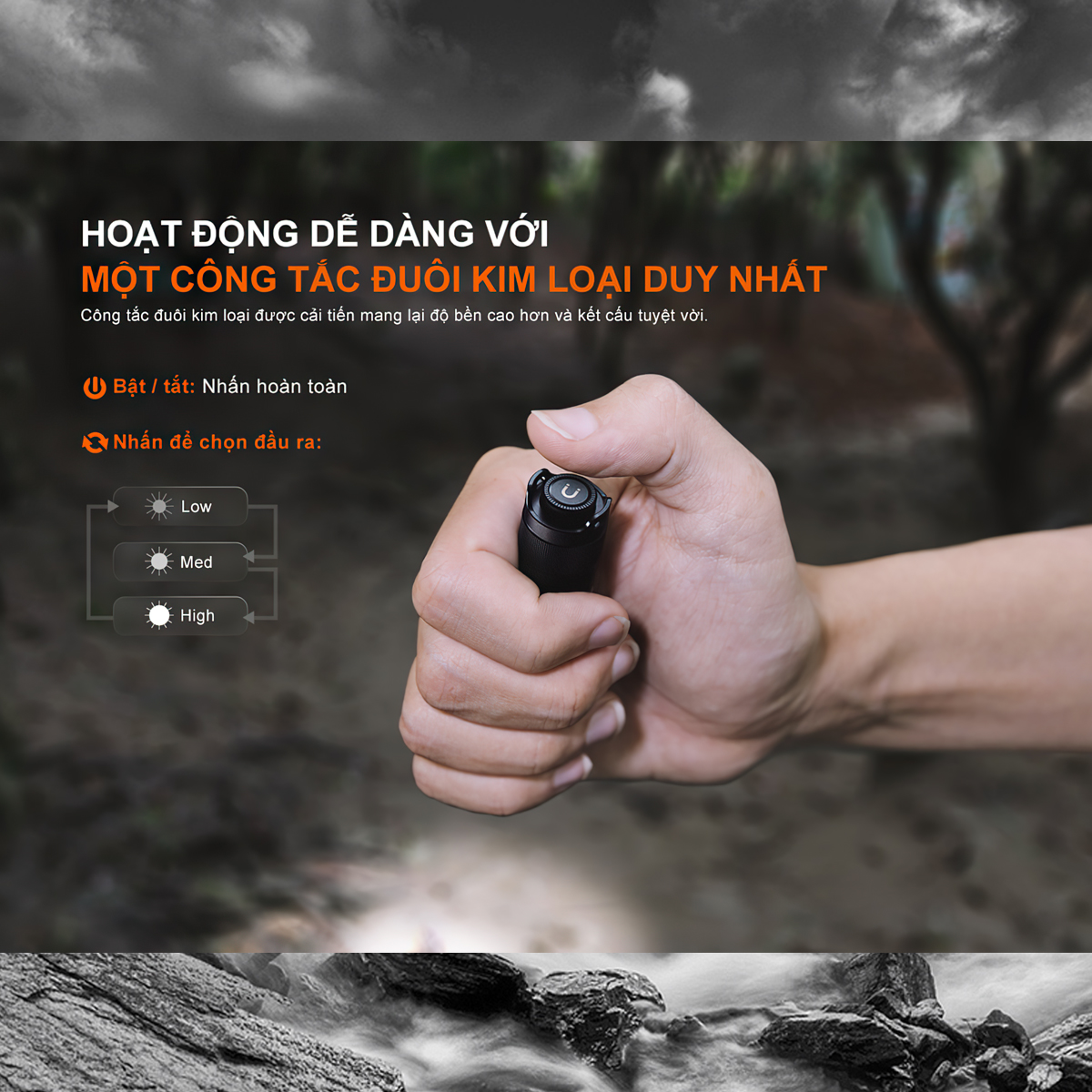 Fenix Đèn Pin Cắm Trại E12 V3.0