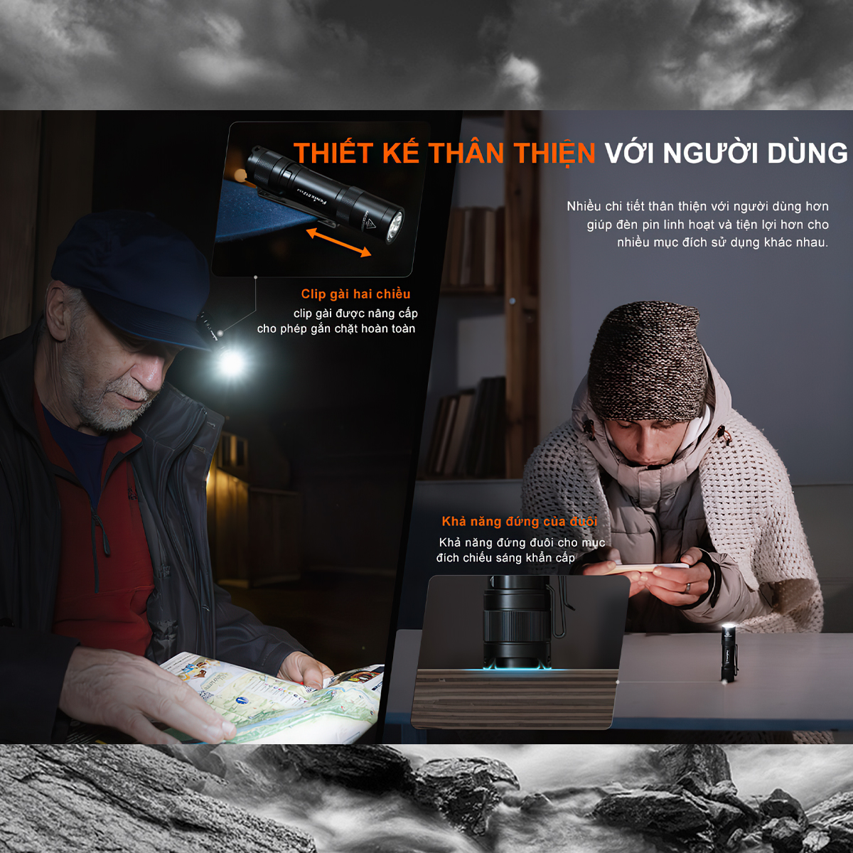 Fenix Đèn Pin Cắm Trại E12 V3.0