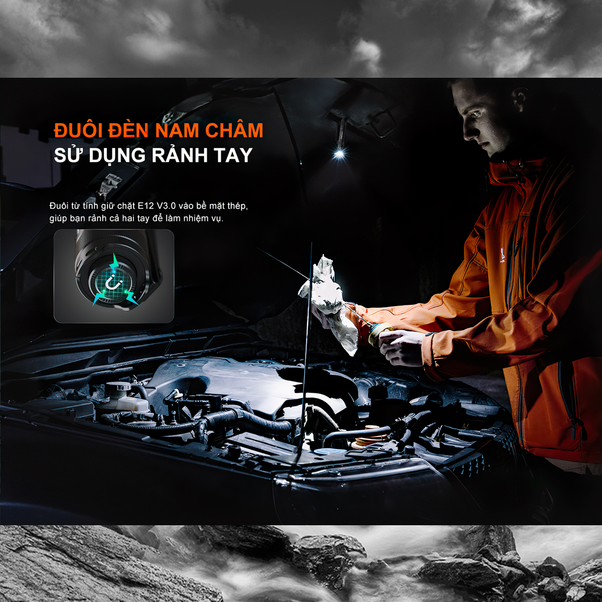 Fenix Đèn Pin Cắm Trại E12 V3.0