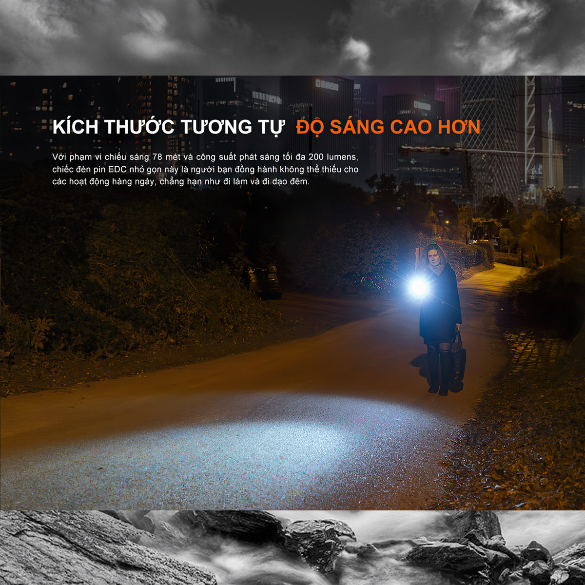 Fenix Đèn Pin Cắm Trại E12 V3.0