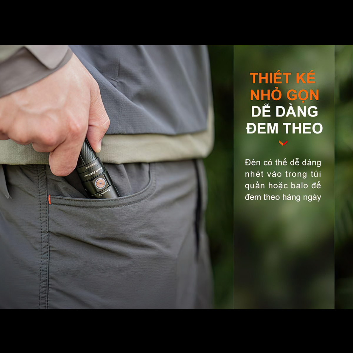 FENIX E28R V2.0  Đèn Pin Nhỏ Gọn Sáng 1700 lumen Chiếu Xa 273m Sạc USB C Pin Sạc 18650 3400mAh Cắm Trại