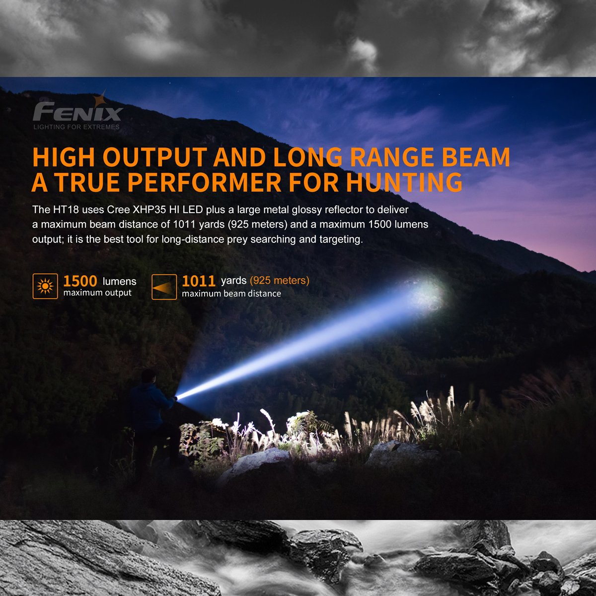 Fenix HT18 Đèn Pin 21700 Cắm Trại