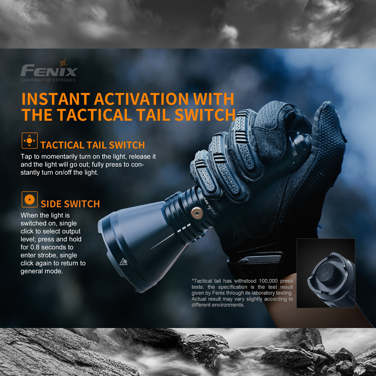 Fenix HT18 Đèn Pin 21700 Cắm Trại