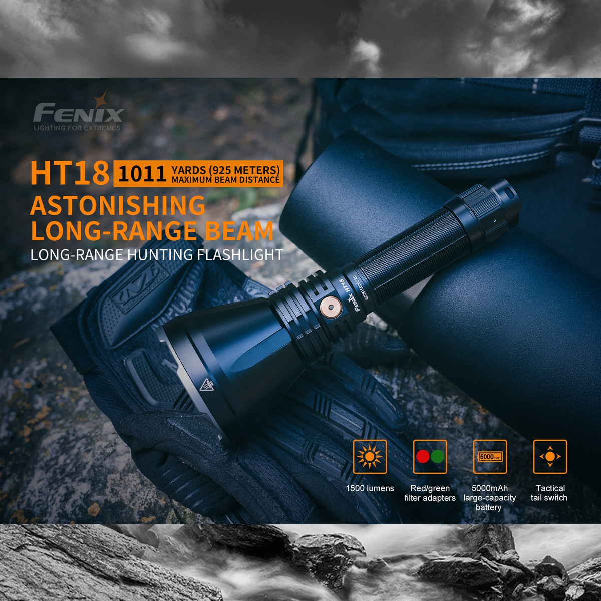 Fenix HT18 Đèn Pin 21700 Cắm Trại