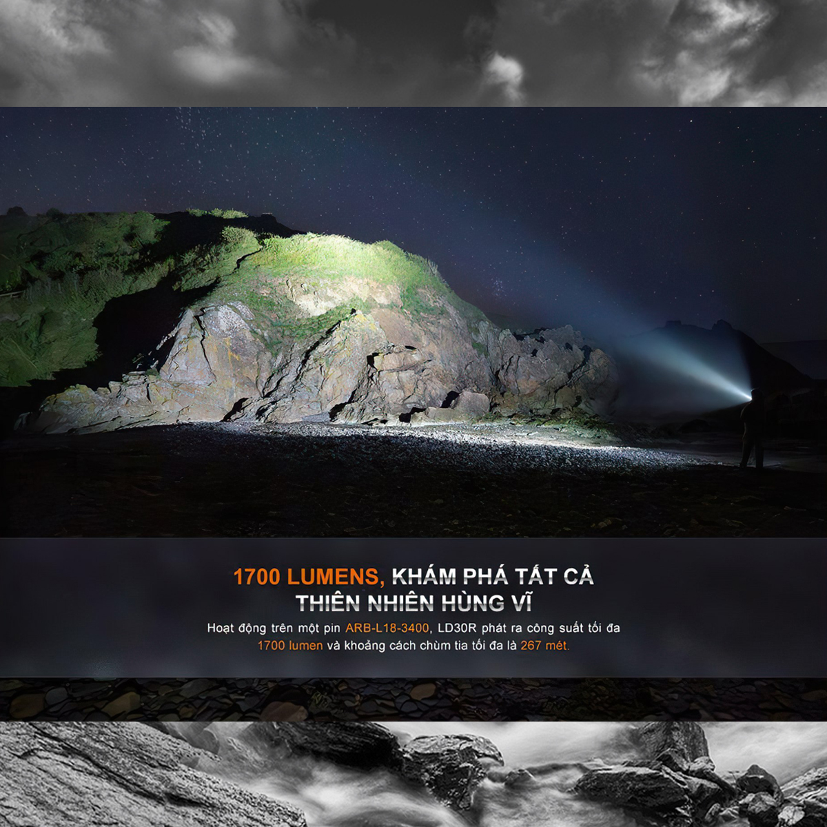 FENIX LD30R Đèn Pin Cắm Trại