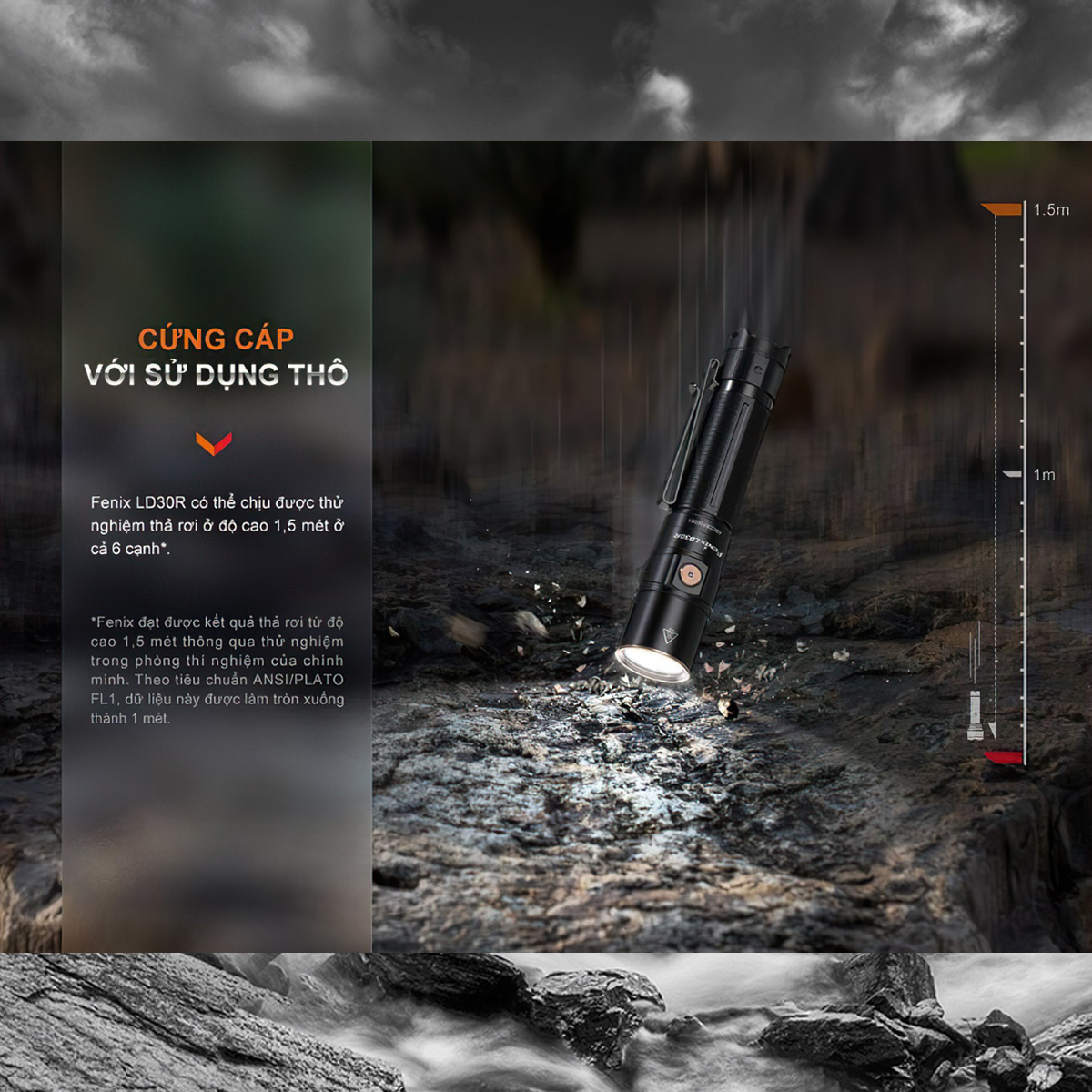 FENIX LD30R Đèn Pin Cắm Trại