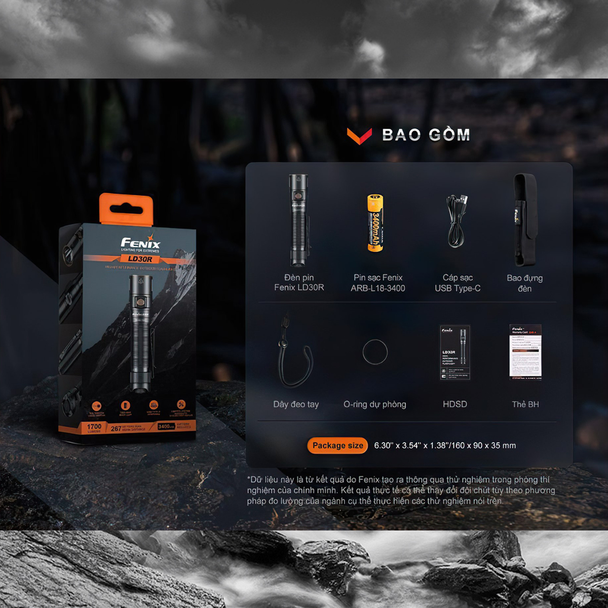 FENIX LD30R Đèn Pin Cắm Trại