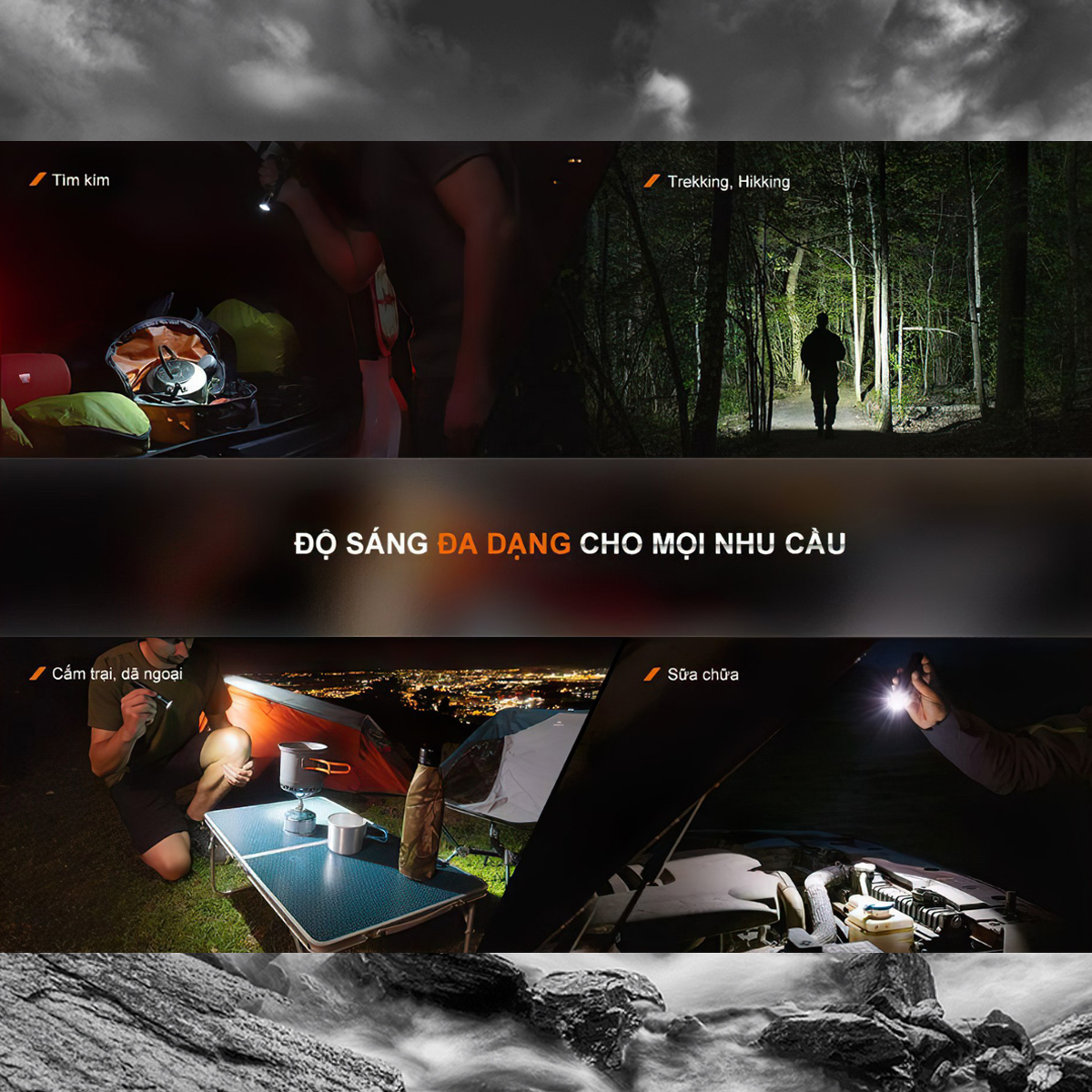 FENIX LD30R Đèn Pin Cắm Trại