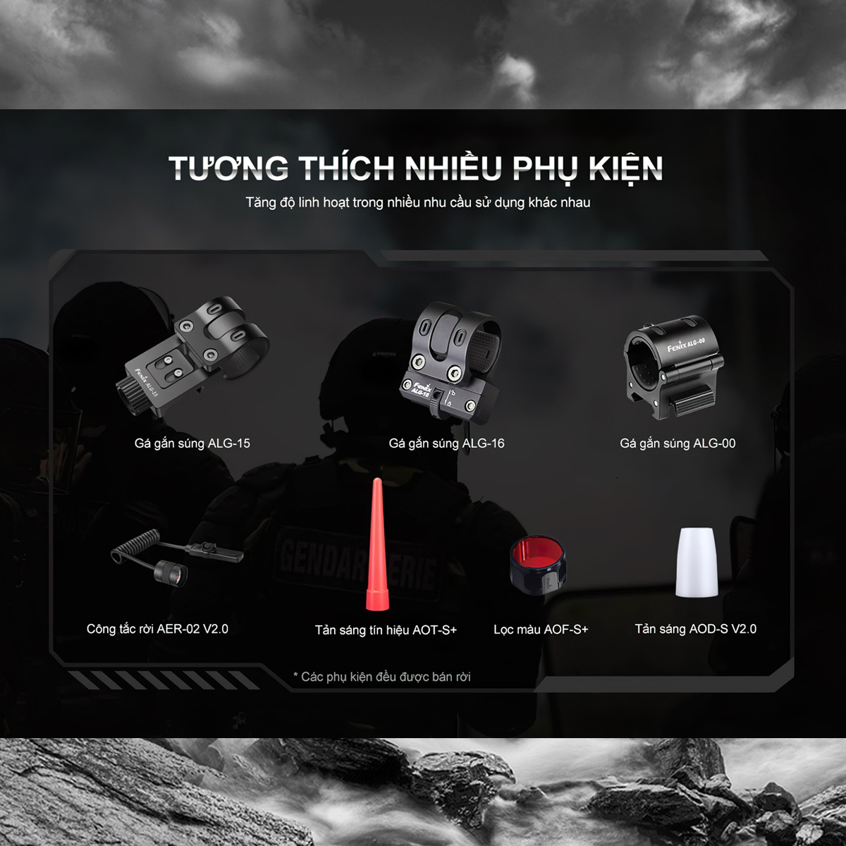 Fenix PD35R Đèn Pin Cắm Trại Chiếu xa 353 mét 1700 Lumen