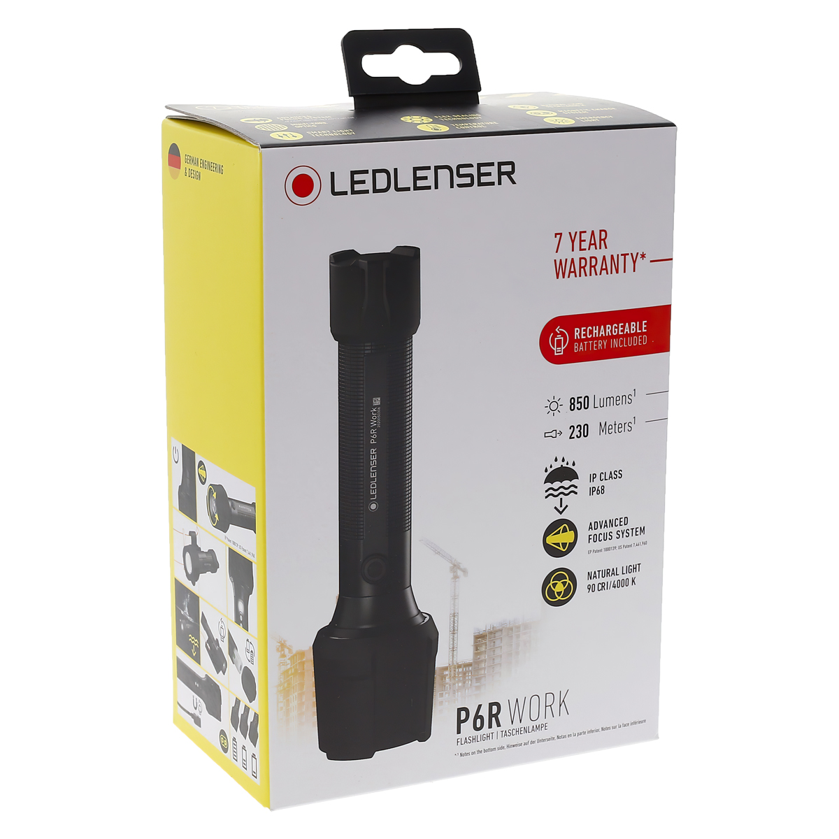 Ledlenser P6R Work Đèn Pin Cắm Trại