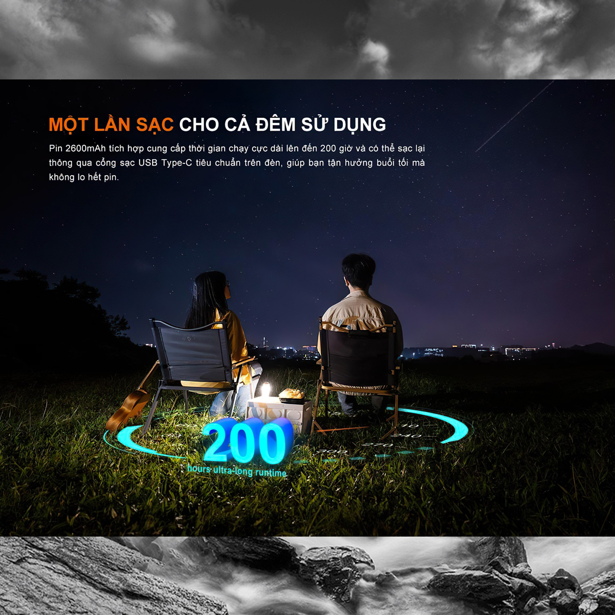 Fenix Đèn Pin Cắm Trại Ngoài Trời CL22R