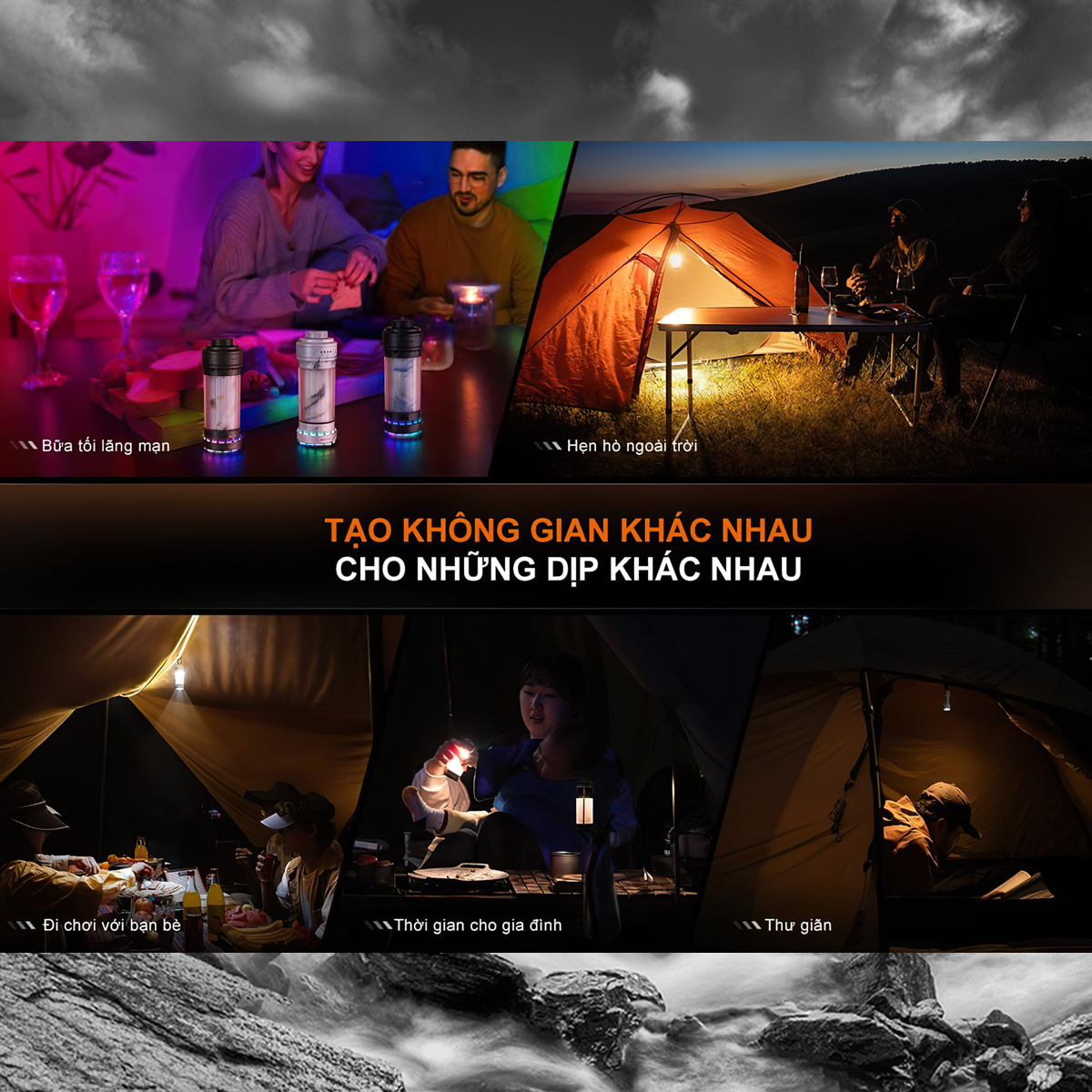 Fenix Đèn Pin Cắm Trại Ngoài Trời CL22R