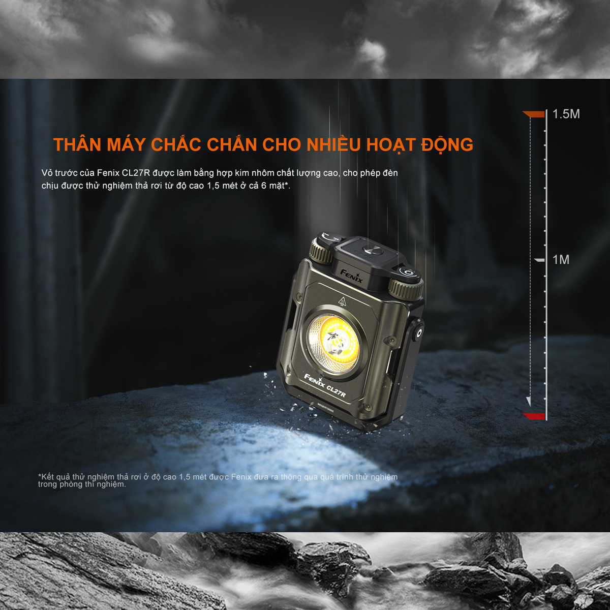 Fenix Đèn Pin Cắm Trại Ngoài Trời CL27R