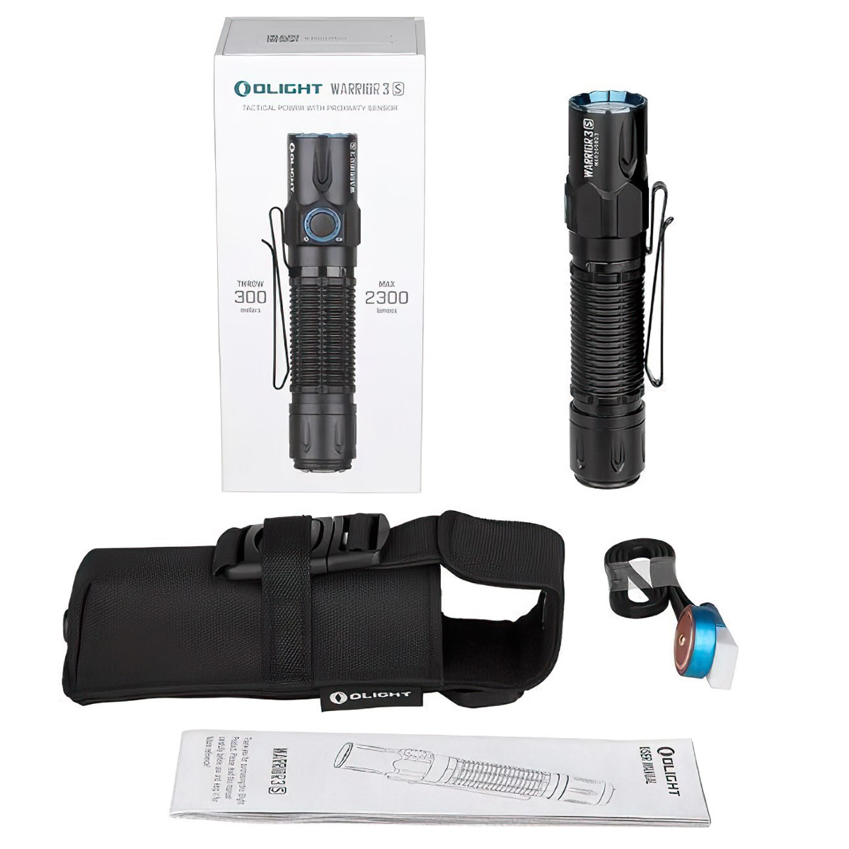 OLIGHT WARRIOR 3S  Đèn pin độ sáng 2300 lumen chiếu xa 300m cắm trại
