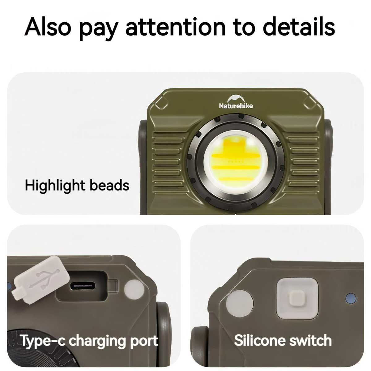 Naturehike CNK2300012 Đèn Pin Cắm Trại Siêu Sáng Đa Năng