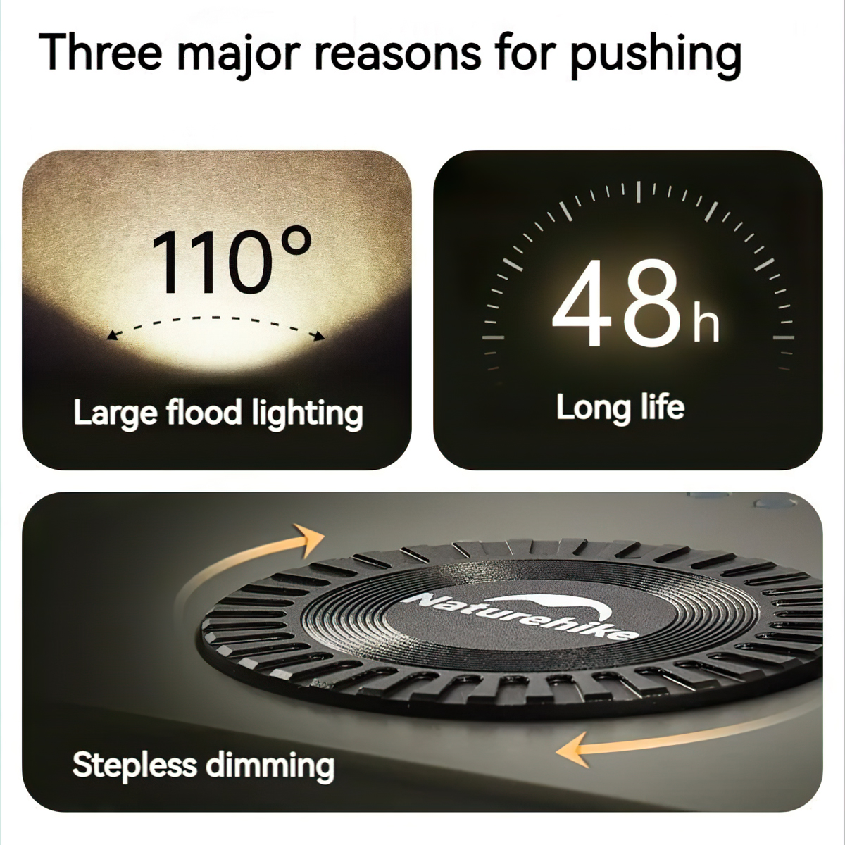 Naturehike CNK2300012 Đèn Pin Cắm Trại Siêu Sáng Đa Năng