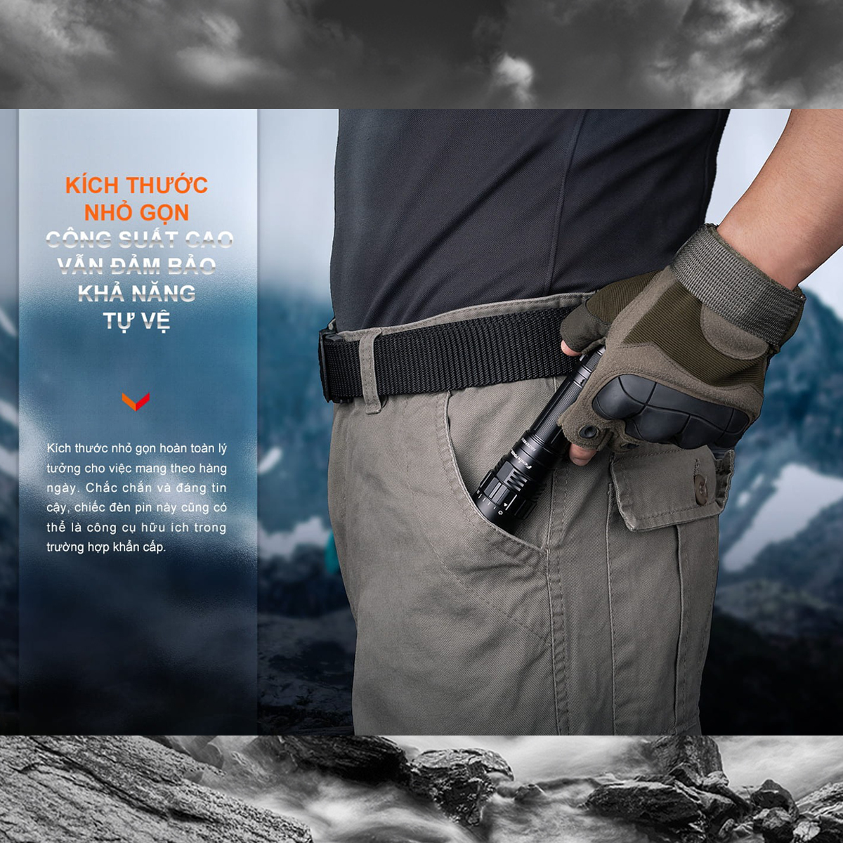 Fenix Pd40R V3.0 Đèn Pin Siêu Sáng Cắm Trại