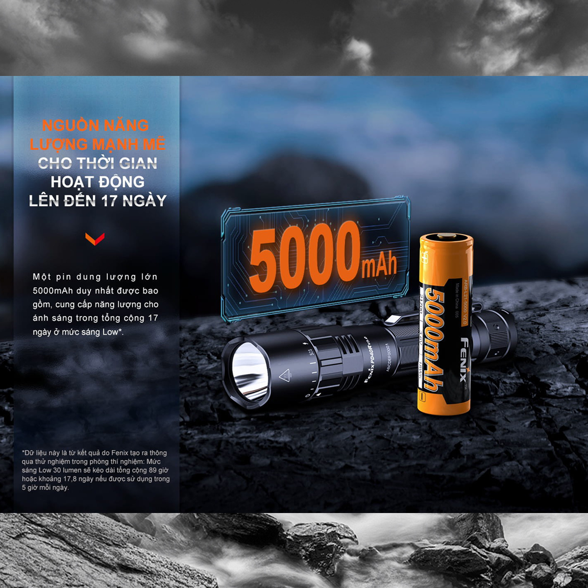 Fenix Pd40R V3.0 Đèn Pin Siêu Sáng Cắm Trại