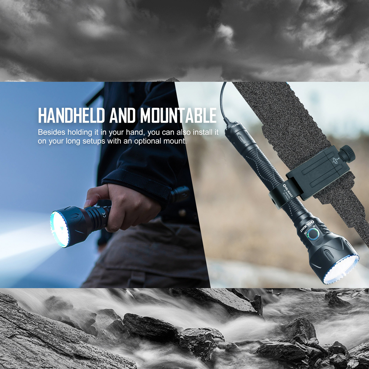 OLIGHT Javelot Pro 2  Đèn Pin Độ Sáng 2500 Lumen Chiếu Xa 1050 Mét Cắm Trại