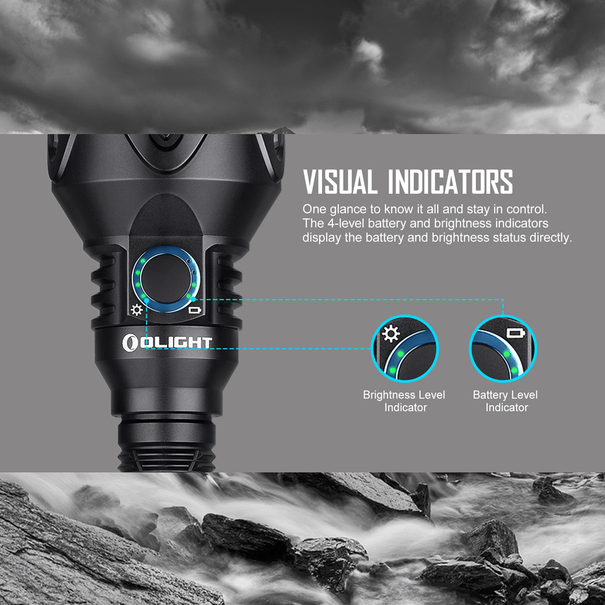 OLIGHT Javelot Pro 2  Đèn Pin Độ Sáng 2500 Lumen Chiếu Xa 1050 Mét Cắm Trại