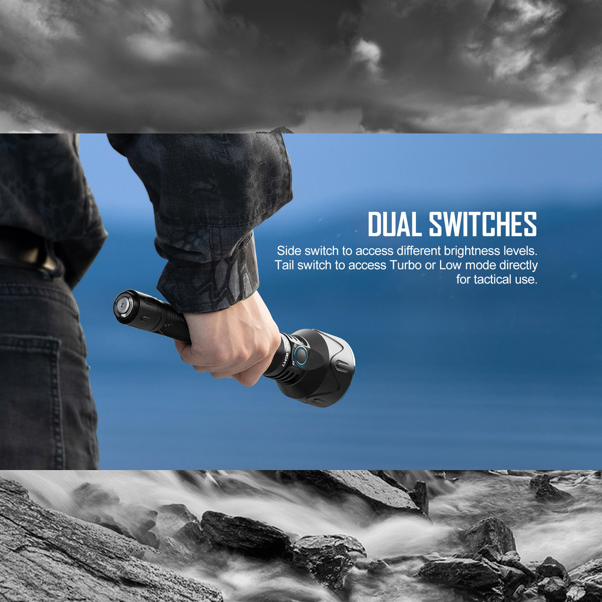 OLIGHT Javelot Pro 2  Đèn Pin Độ Sáng 2500 Lumen Chiếu Xa 1050 Mét Cắm Trại