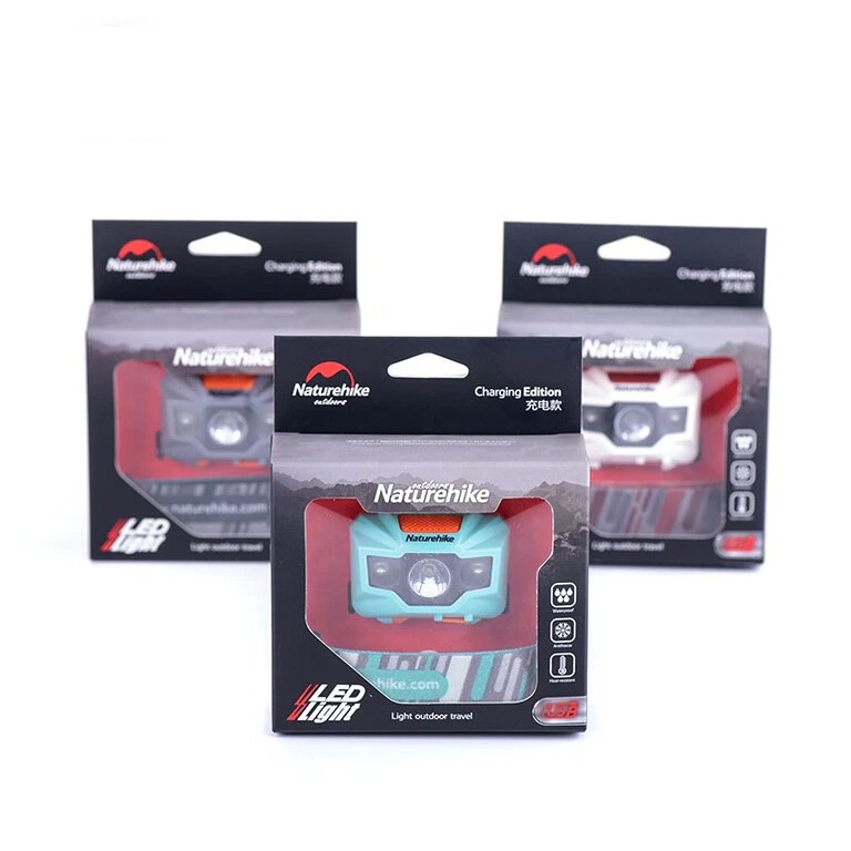 Naturehike Đèn pin đeo trán USB Outdoor LED Headlamp