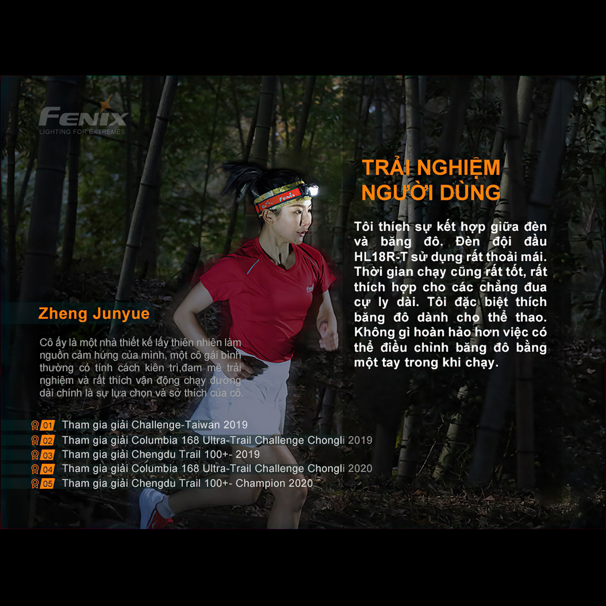 Fenix Hl18R-T Đèn Pin Đội Đầu Cắm Trại Du Lịch Siêu Nhẹ  Sáng 500 Lumen Chiếu Xa 82M Sạc Usb