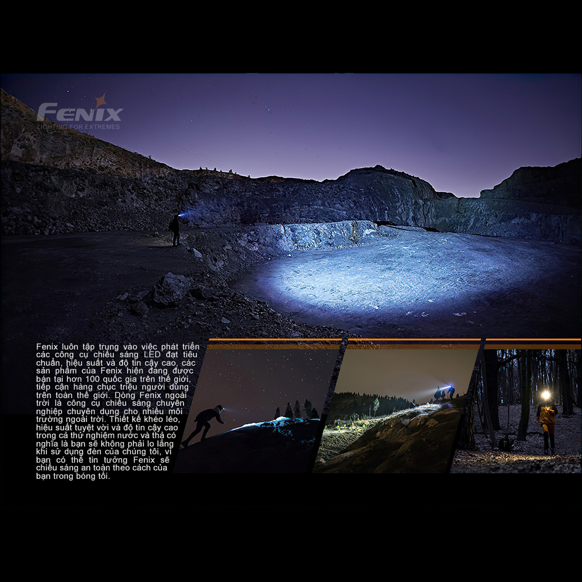 Fenix Hl18R-T Đèn Pin Đội Đầu Cắm Trại Du Lịch Siêu Nhẹ  Sáng 500 Lumen Chiếu Xa 82M Sạc Usb