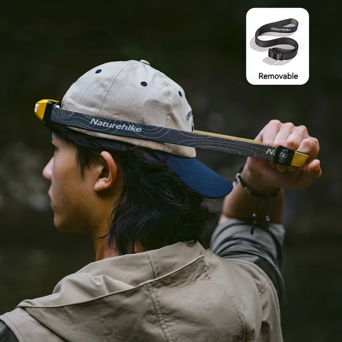 Naturehike CNK2300DQ020 Đèn Pin Đội Đầu Cắm Trại Siêu Sáng