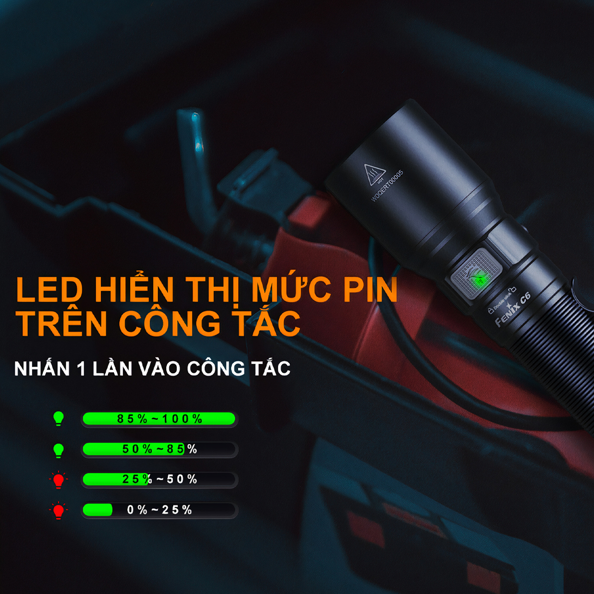 FENIX Đèn pin C6 V3.0