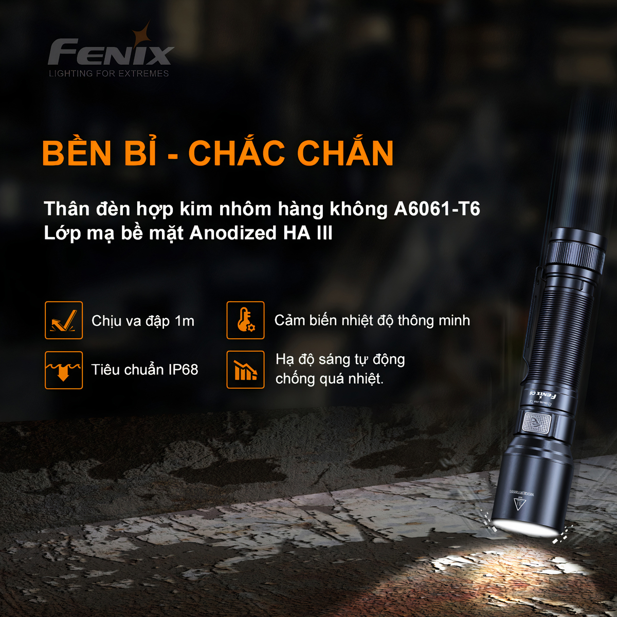 FENIX Đèn pin C6 V3.0