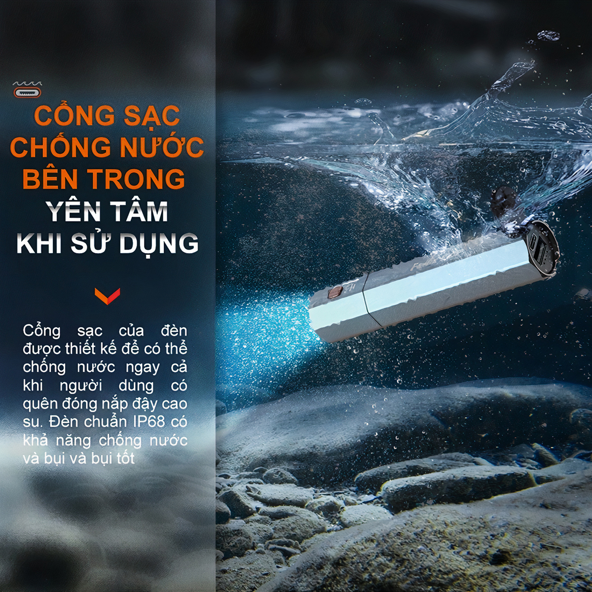 FENIX E-CP Đèn Pin Độ Sáng 1600 Lumen