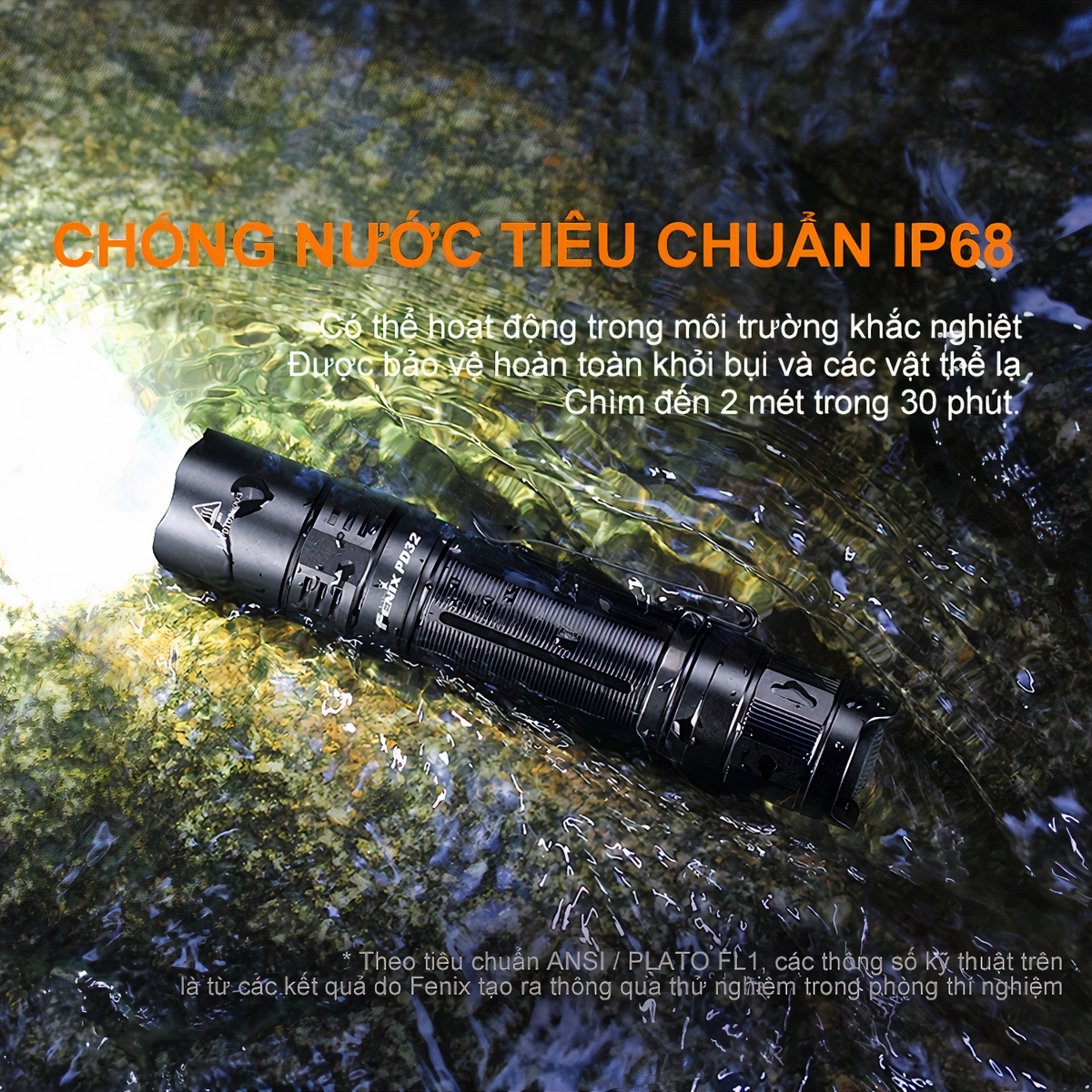 FENIX PD32 V2.0 Đèn Pin Độ Sáng 1200 Lumens