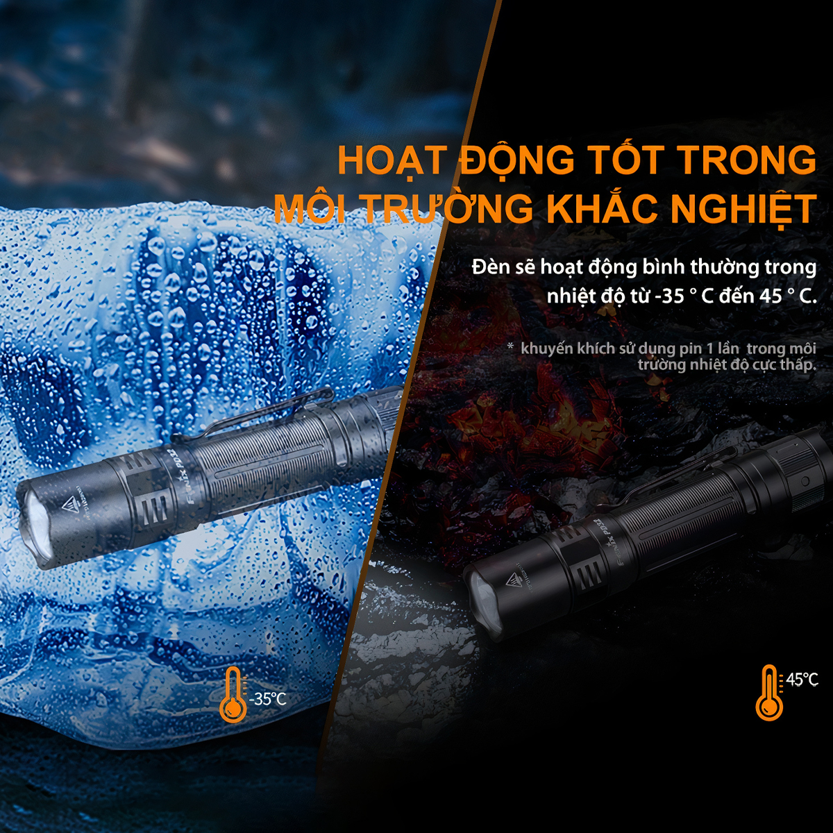 FENIX PD32 V2.0 Đèn Pin Độ Sáng 1200 Lumens