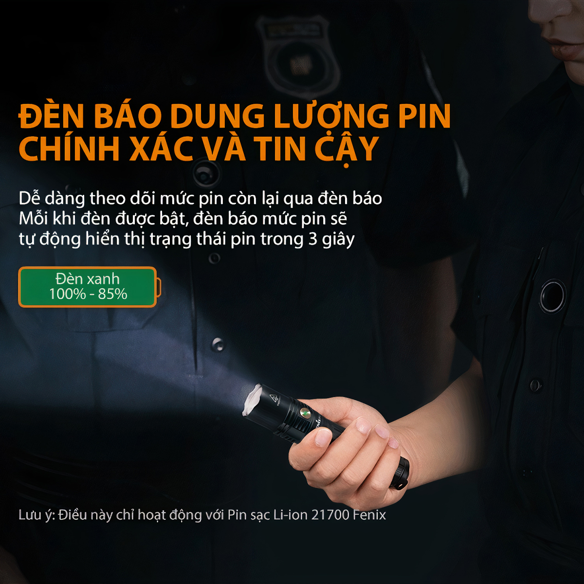 FENIX PD36R Đèn pin độ sáng 1600lm